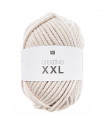 Pelote de laine à tricoter CREATIVE XXL 1000 gr ! - Rico Design 01 Ecru
