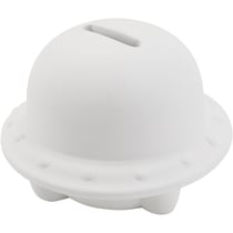 Tirelire, OVNI, dim. 9x9x8 cm, 6 pièces/ 1 Pq.