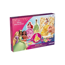 Disney Princess Poke Art - Coffret créatif textile avec stylo pailleté, 600 pièces, dès 4 ans