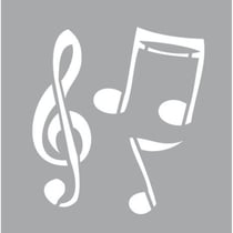 Graine Créative - Pochoir 8 x 8 cm Musique