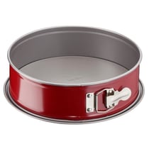 Moule à charnière en acier Ø 25 cm - Rouge et gris