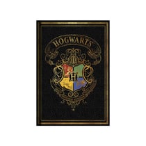 Carnet de Notes Harry Potter Blason Poudlard Coloré - Noir