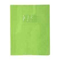 Protège-cahier - 17x22cm - Vert clair - Polypro - Motif losange - Résistant