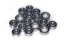 Jeu de roulements à billes avec joint en caoutchouc H-SPEED pour Tamiya TT02