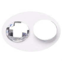 15 Perles Strass cabochon Rond a coller acrylique transparent 18 mm - creation bijoux perles