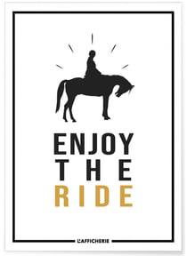 Affiche 'Enjoy the ride' | A3 : 29,7x42cm