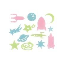 Autocollants Muraux Spatiaux – Ensemble de 34 Pièces pour Décoration de Chambre d'Enfant - Sassi Junior