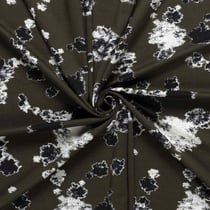 Tissu Jersey Milano  Ponte Di Roma Motifs Abstraits sur fond Gris souris