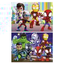 2 puzzles spidey marvel : spidey et son equipe extraordinaire 2 x 48 pieces - super heros - educa - 19678