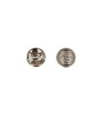 Lot de 6 boutons métal ancre argent