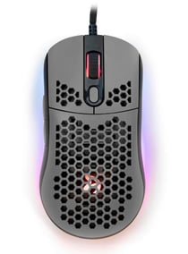 Souris gaming Arozzi ultra light Favo - 16000 DPI - Cable tressé - RGB - Grise