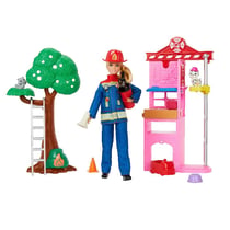 Poupée Barbie Mattel Pompier multicolore 31,5 cm