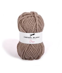 Pelote à tricoter DUO - Cheval Blanc 304 Taupe