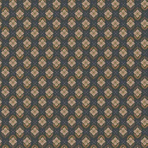 Tissu Coton imprimé Arty Jayco havane sur fond Gris anthracite