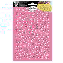Pochoir 3D - Notes de musique