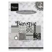 Bloc de 32 papiers scrapbooking 15 x 21 cm Marianne Design BAROQUE