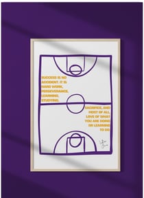 Affiche LeBron James - Citation succès | A3 : 29,7x42cm