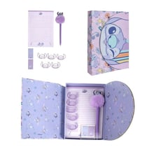 Coffret de Papeterie Stitch Disney Mauve