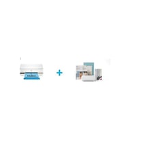 Imprimante multifonction HP Envy 6132e Blanc Eligible à Instant Ink + Kit de demarrage Cricut Joy Xtra