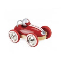 roadster vintage rouge en bois
