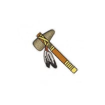 Ecusson thermocollant marteau indien 4x4cm