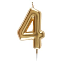 Bougie Or - Chiffre 4