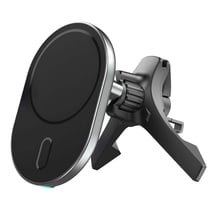 Force Power Chargeur voiture Grille aération Compatible MagSafe 15w Noir