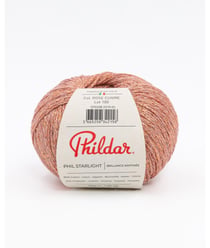 Coton fantaisie à tricoter Phil Starlight - Phildar Rose Cuivré