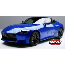 Voiture Miniature de Collection - MAISTO - NISSAN 400Z - 2022 - Blanc - Détails Bleus et Noirs