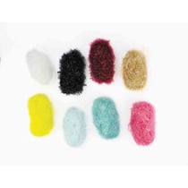MégaCréa DIY - Laine abrasive 8 mini pelotes et 2 crochets Idéal pour éponge
