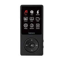 Lenco Lecteur MP3 / MP4 8Go avec Écran TFT 2,4 Pouces avec Enregistrement Vocal Noir