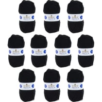10 pelotes - 100% acrylique - Noir - 965 - 50g - 140m - DMC - Knitty 4 - Tricot