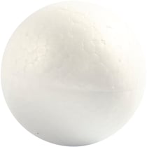 Boules en polystyrène, d 5 cm, blanc, 5 pièces/ 1 Pq.