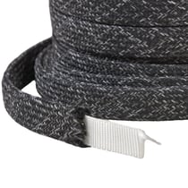 Tresse chinée pour anses de sacs 16mm noir au mètre