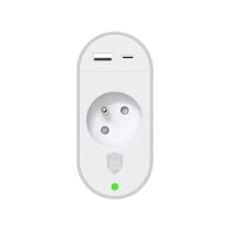 Force Power Parafoudre Prise Type E 540J avec 2 Ports USB-A/USB-C PD Blanc