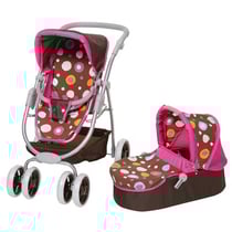 Landau combine 2 en 1 coco marron pop poupee - knorrtoys - 90713