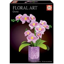 Orchidee Floral art en papier - Educa Borras - Rouge