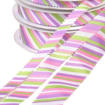 Bobine 30m ruban festonné multicolore vert rose violet