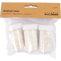 Neige artificielle, glitter blanc, 3x27 ml/ 1 Pq.