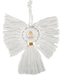 Kit Macramé Ange - 19,5 x 18,5 cm - Trimits Blanc
