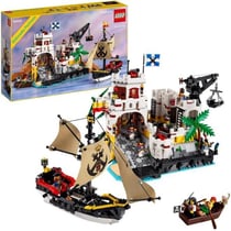Lego 10320 Icons La Forteresse De L'Eldorado, Kit De Maquette Pour Adultes Avec Bateau Pirate Et 8 Minifigurines