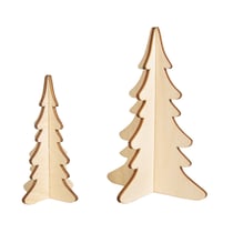 pièces à insérer Sapins, FSC Mix Credit, nature, 9,2x14cm / 6,7x10cm,en 4 pces, 2 pces