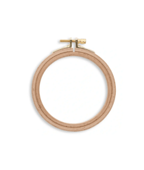 Cadre à broder hêtre Love diamètre 10 cm - Prym Naturel Marron