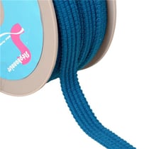 Bobine 20m Galon quatre cordons 15mm bleu turquoise