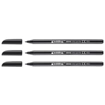 Lot de 3 feutres de coloriage pointe fine 1 mm - EDDING - Noir - 1200
