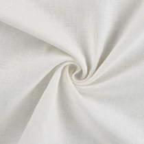 Tissu 100% Lin uni Blanc pur