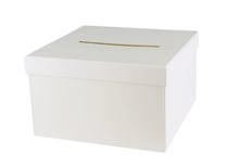 Urne carrée en carton pour cagnotte cadeau 24,5 cm