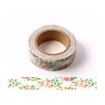 Washi masking Tape ruban adhésif scrapbooking décoration 1,5 x 9 m GERBE DE FLEURS