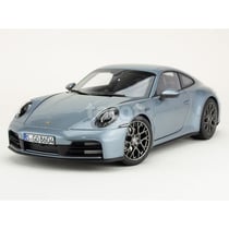 Voiture miniature de collection - NOREV - Porsche 911/992 Carrera S 2024 - Échelle 1/18 - Polar Silber Metal - Monté métal