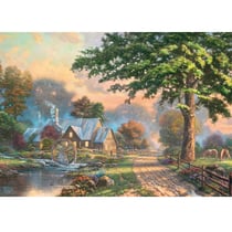 Puzzle 1000 pièces - Puzzle en bois - Le Vieux Moulin à Eau - Schmidt Spiele